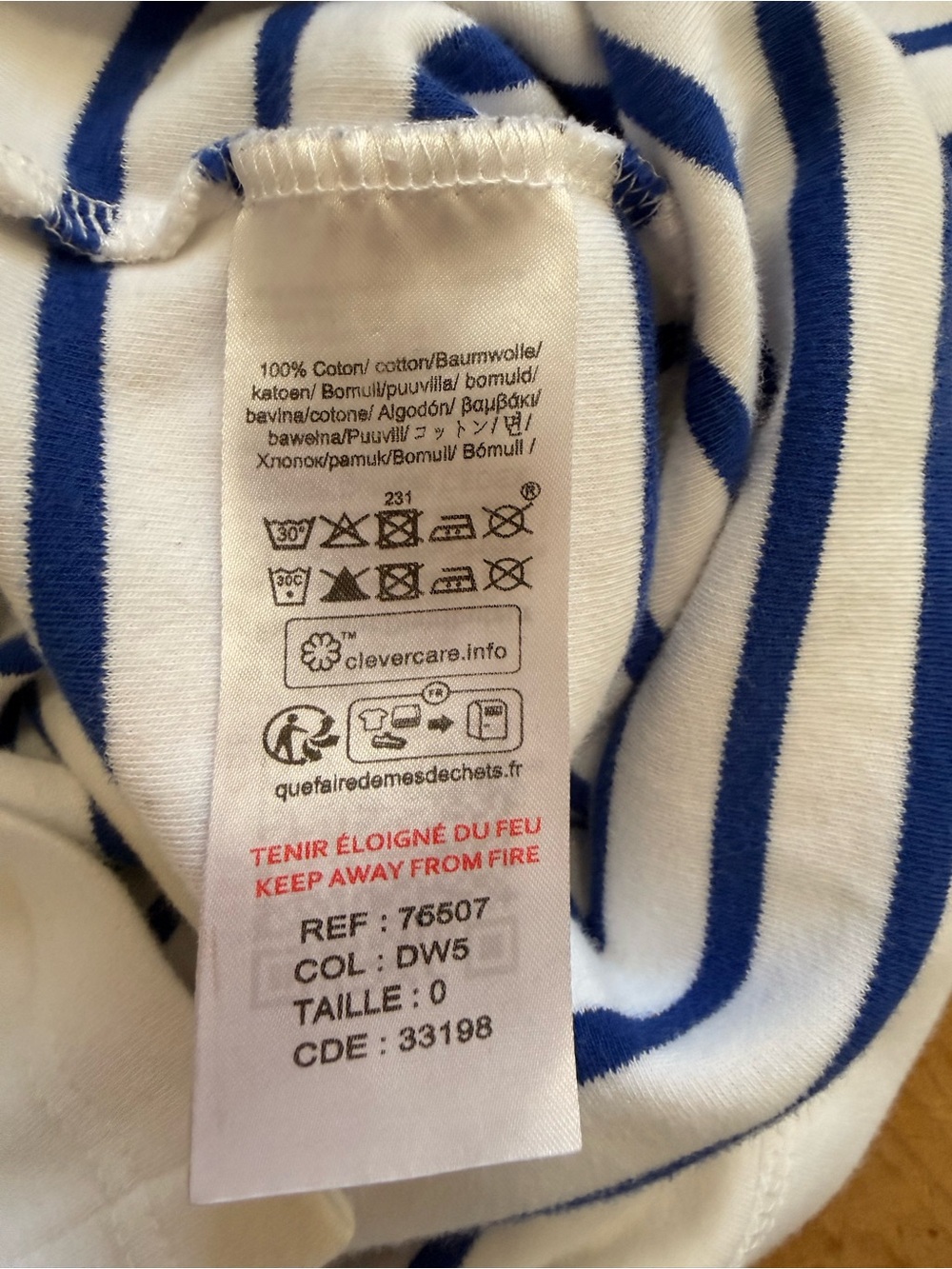 Armor Lux, Tudy Cotton Knit Breton Stripe Dress sz 0 - Picture 10 of 10